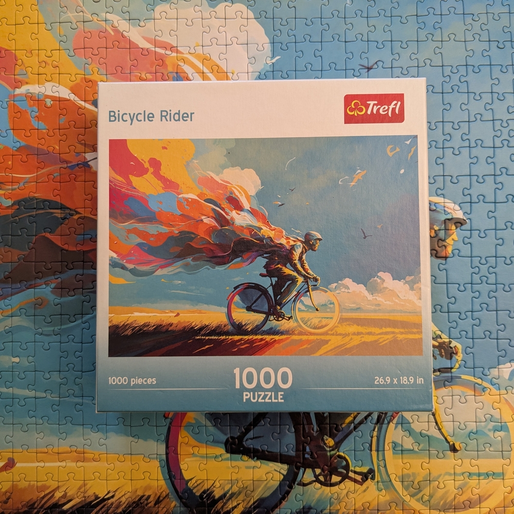 Trefl - Bicycle Rider Puzzle - 1000 Piece Puzzle